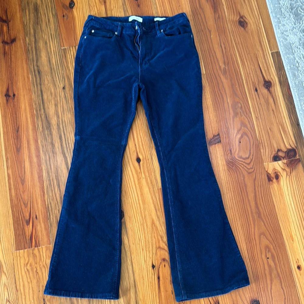 Cleo & Wolf Blue Corduroy Boot Cut